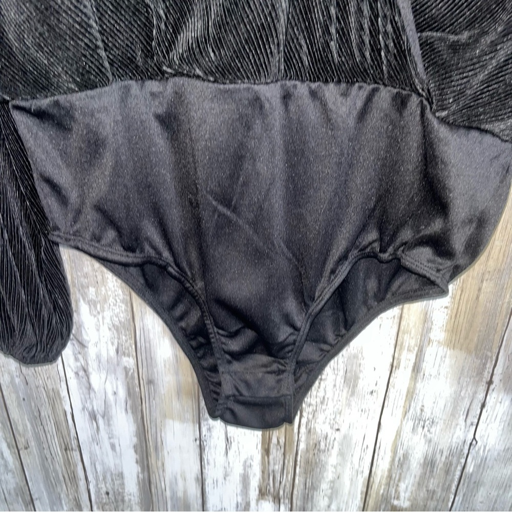 Pants Store Black Ribbed Bodysuit - Picture 2 of 5